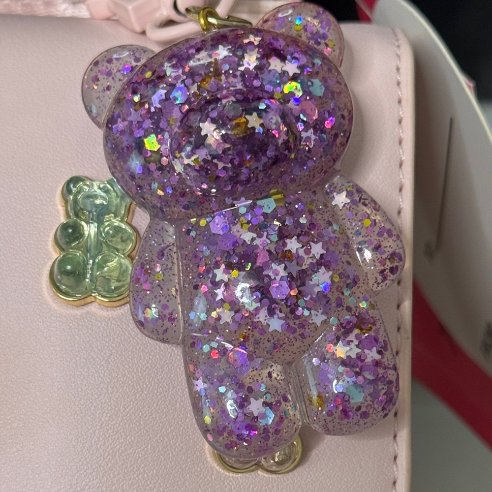 🧸💖 Betsey Johnson Pink Mini Bag with Bear Accents – NWT – Super Cute & Rare! - Picture 10 of 13
